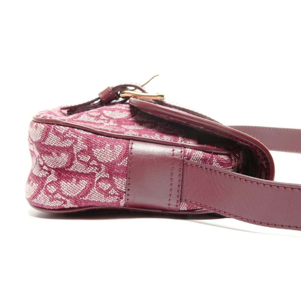 CHRISTIAN DIOR Red Canvas Trotter Shoulder Bag - Picture 4 of 12